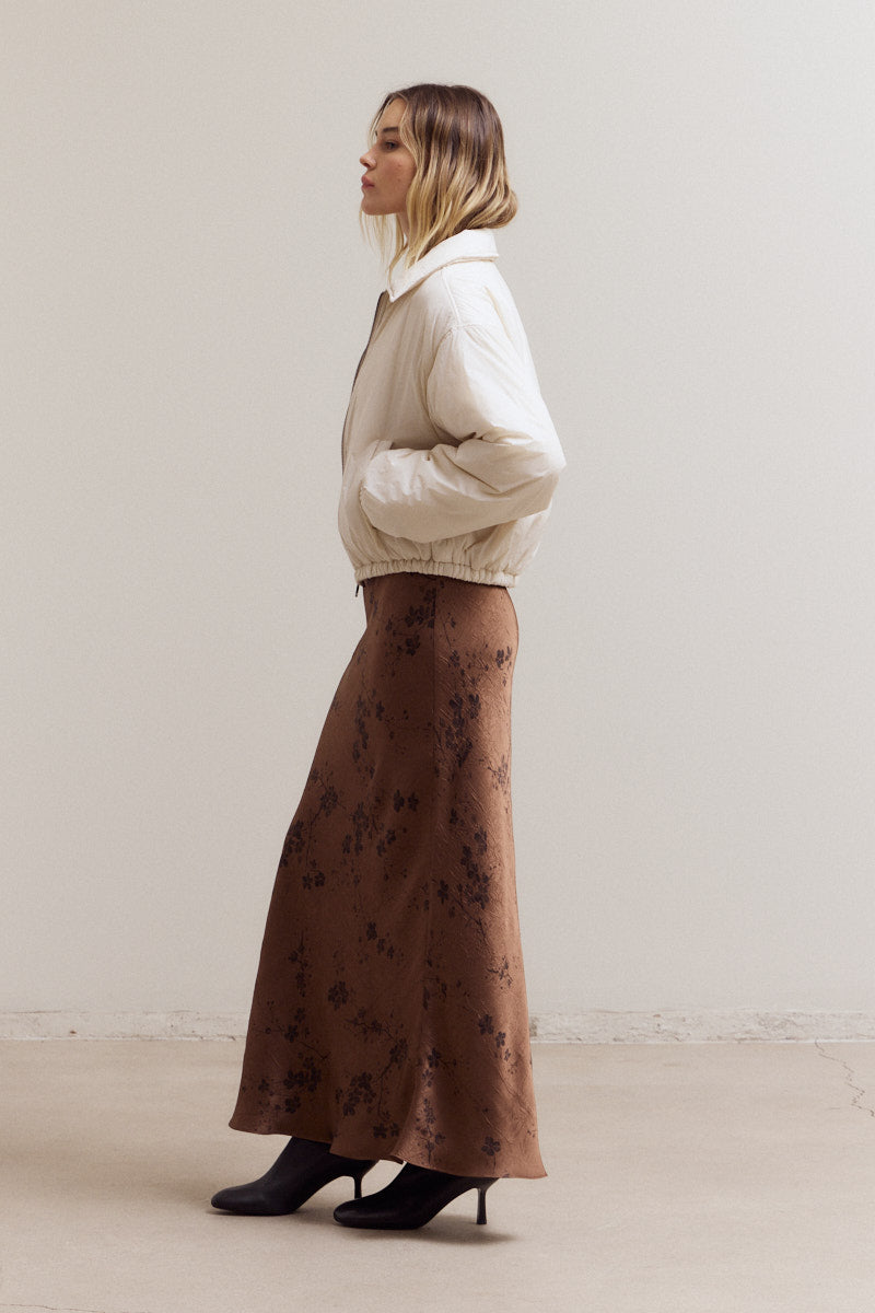 Bubble Hem Bomber Jacket