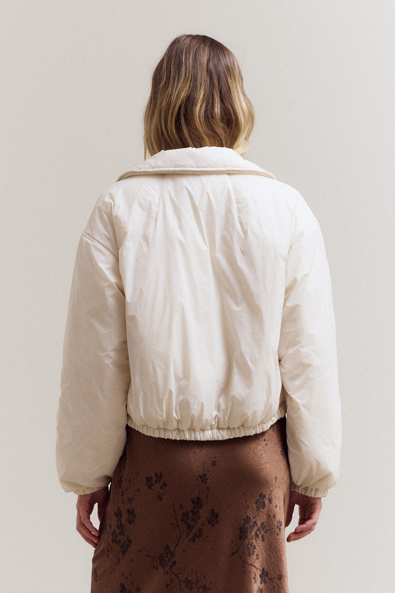 Bubble Hem Bomber Jacket