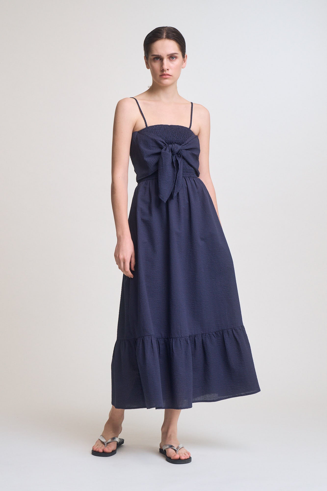 Front Tie Maxi Dress