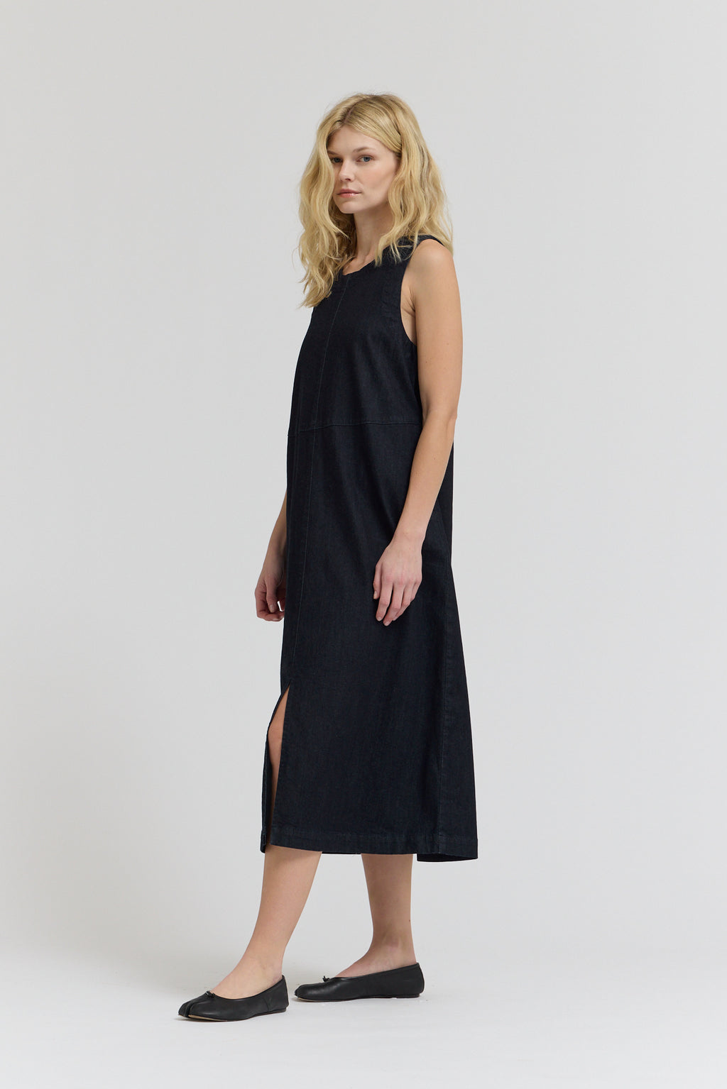 Denim Column Dress