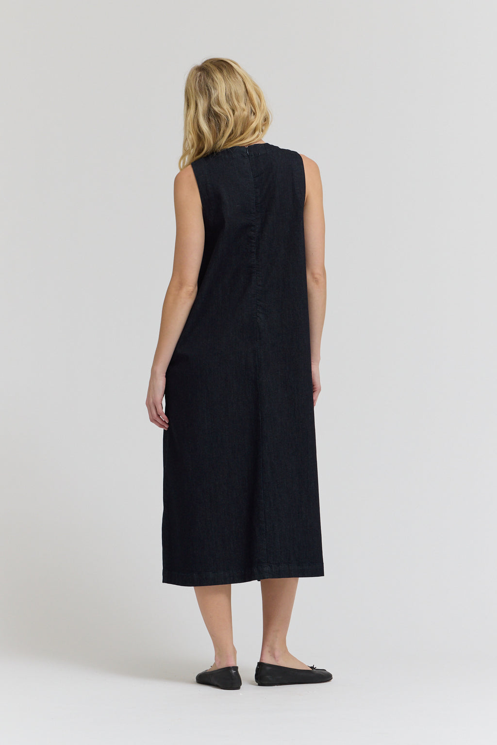 Denim Column Dress