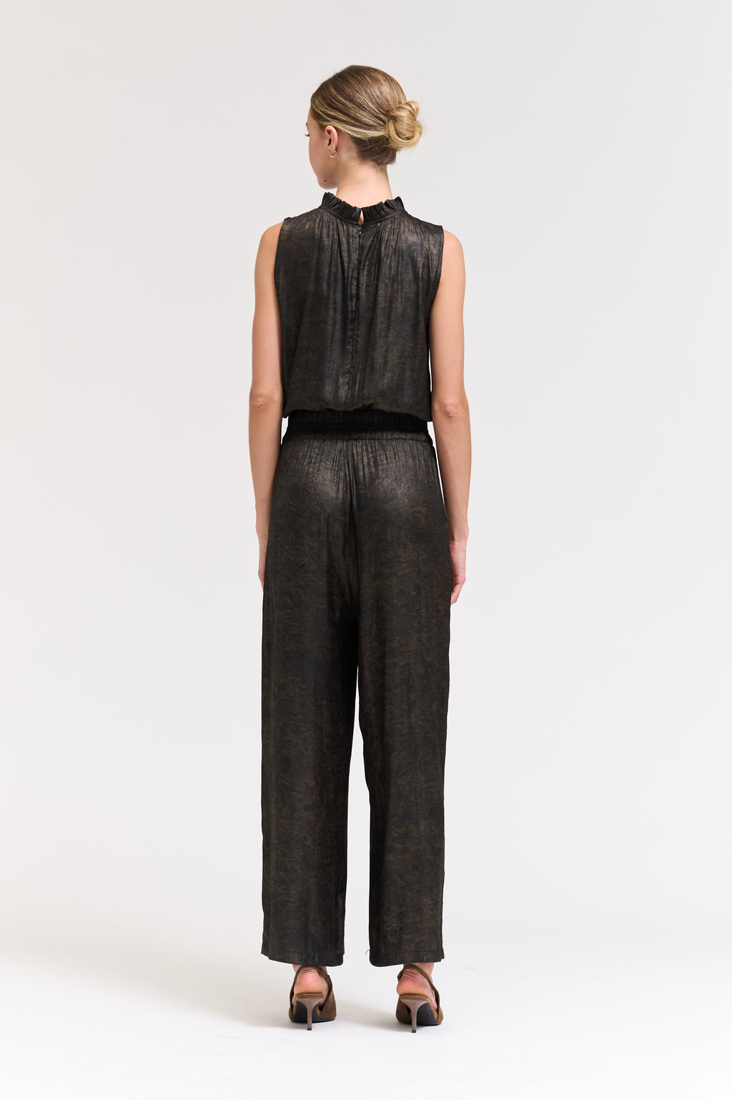 Ruffle Neck Jumpsuit
