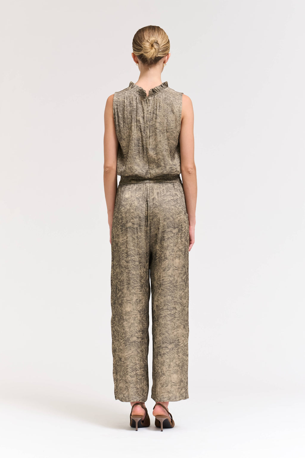 Ruffle Neck Jumpsuit