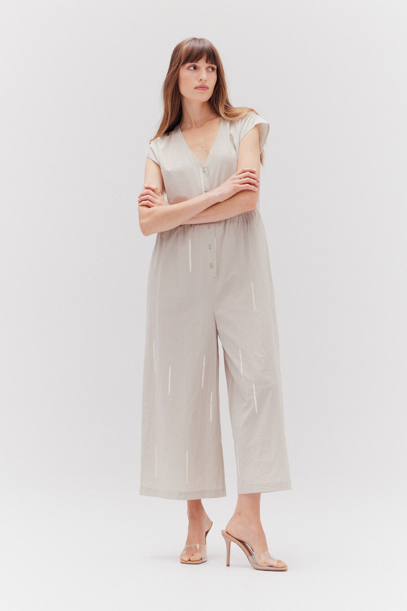 Matchstick Print Jumpsuit