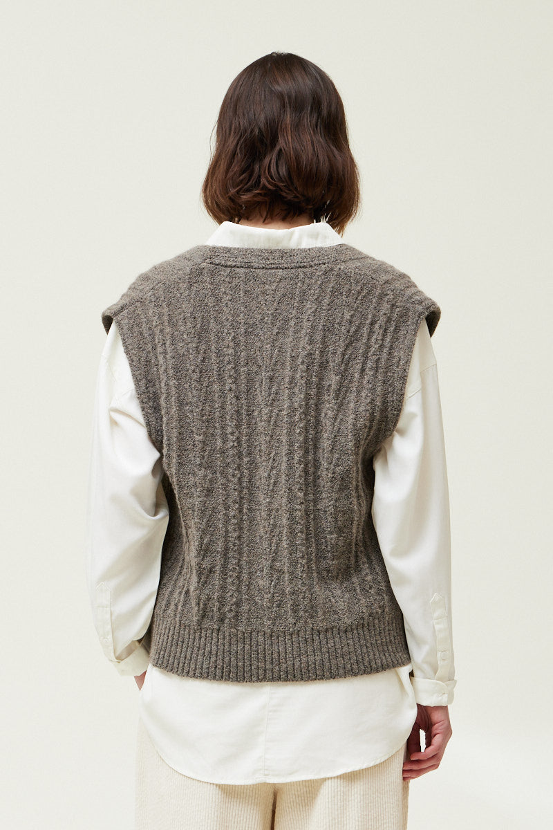 Cable Knit Vest
