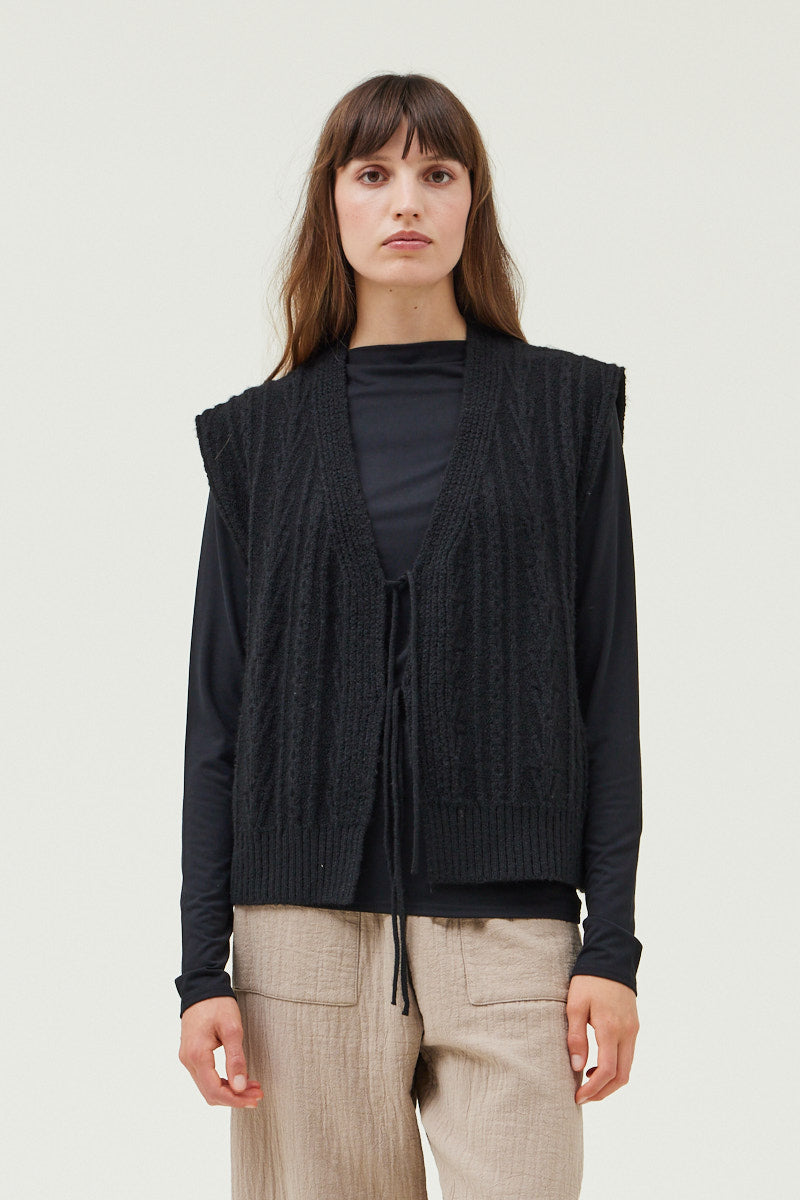 Cable Knit Vest