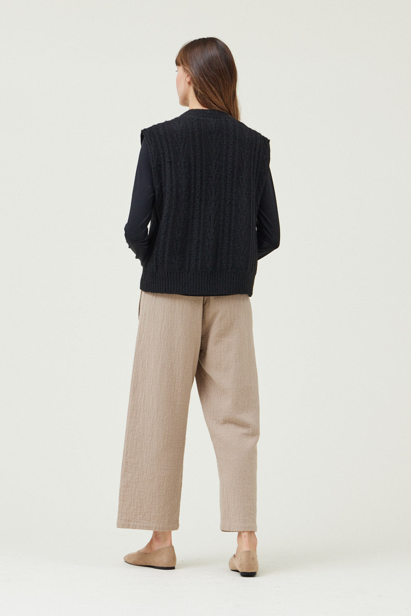 Cable Knit Vest