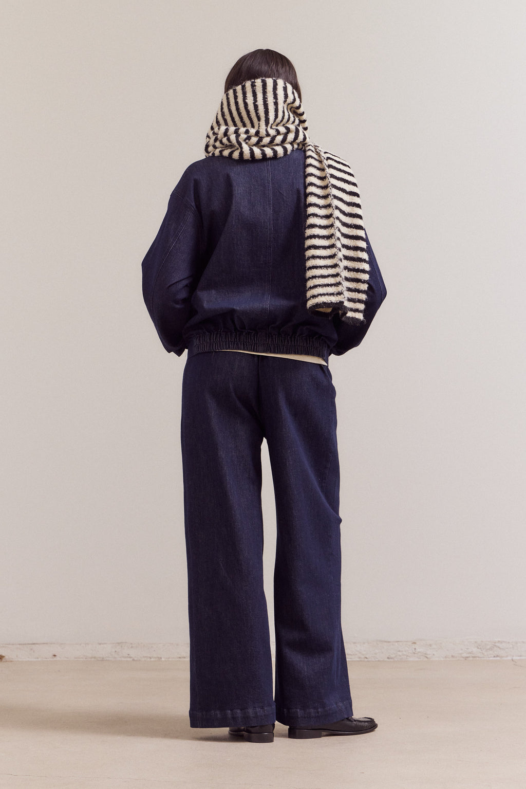 Striped Knitted Scarf