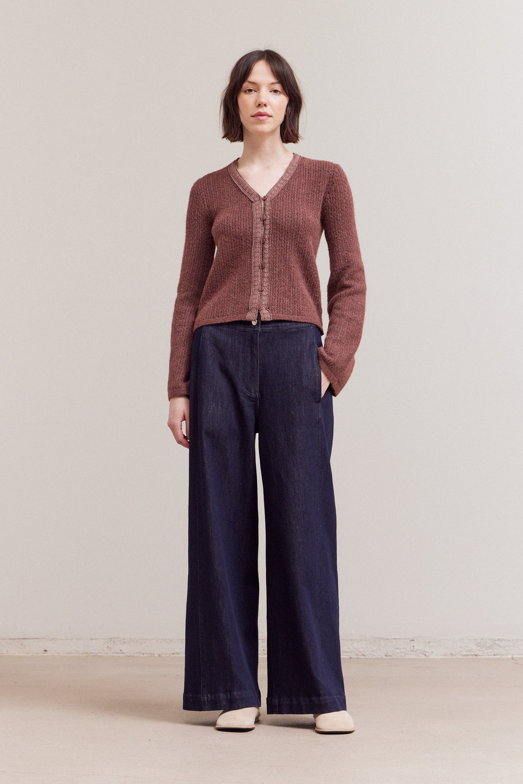 Lace Trim Detailed Cardigan