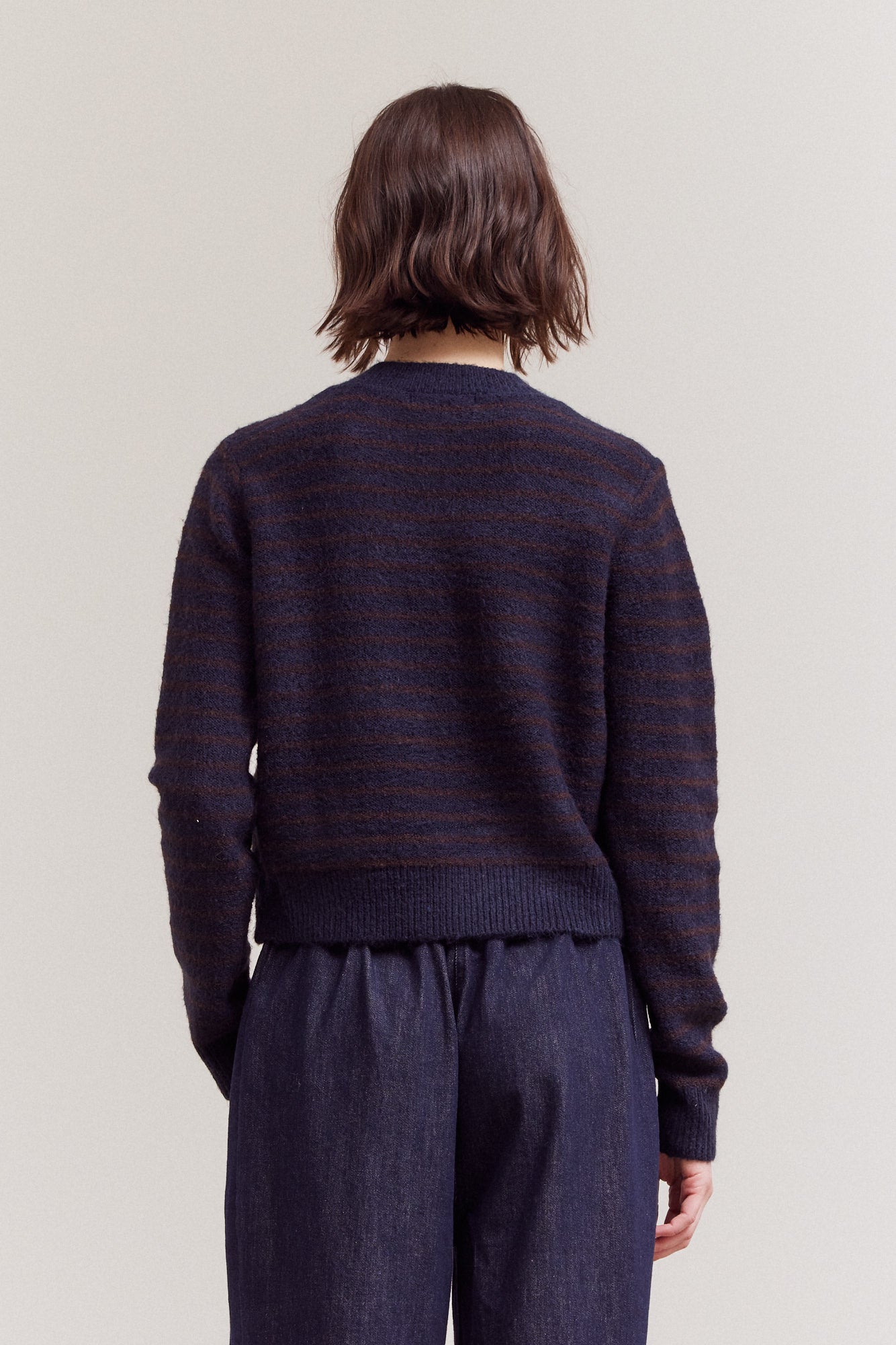 Striped Button Up Cardigan