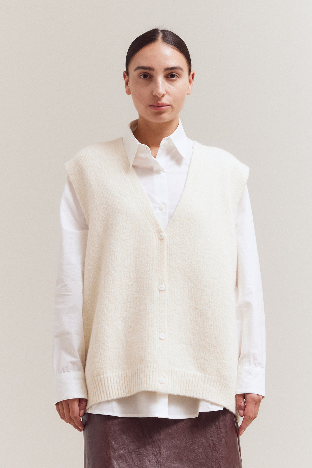 Textured Sweater Vest