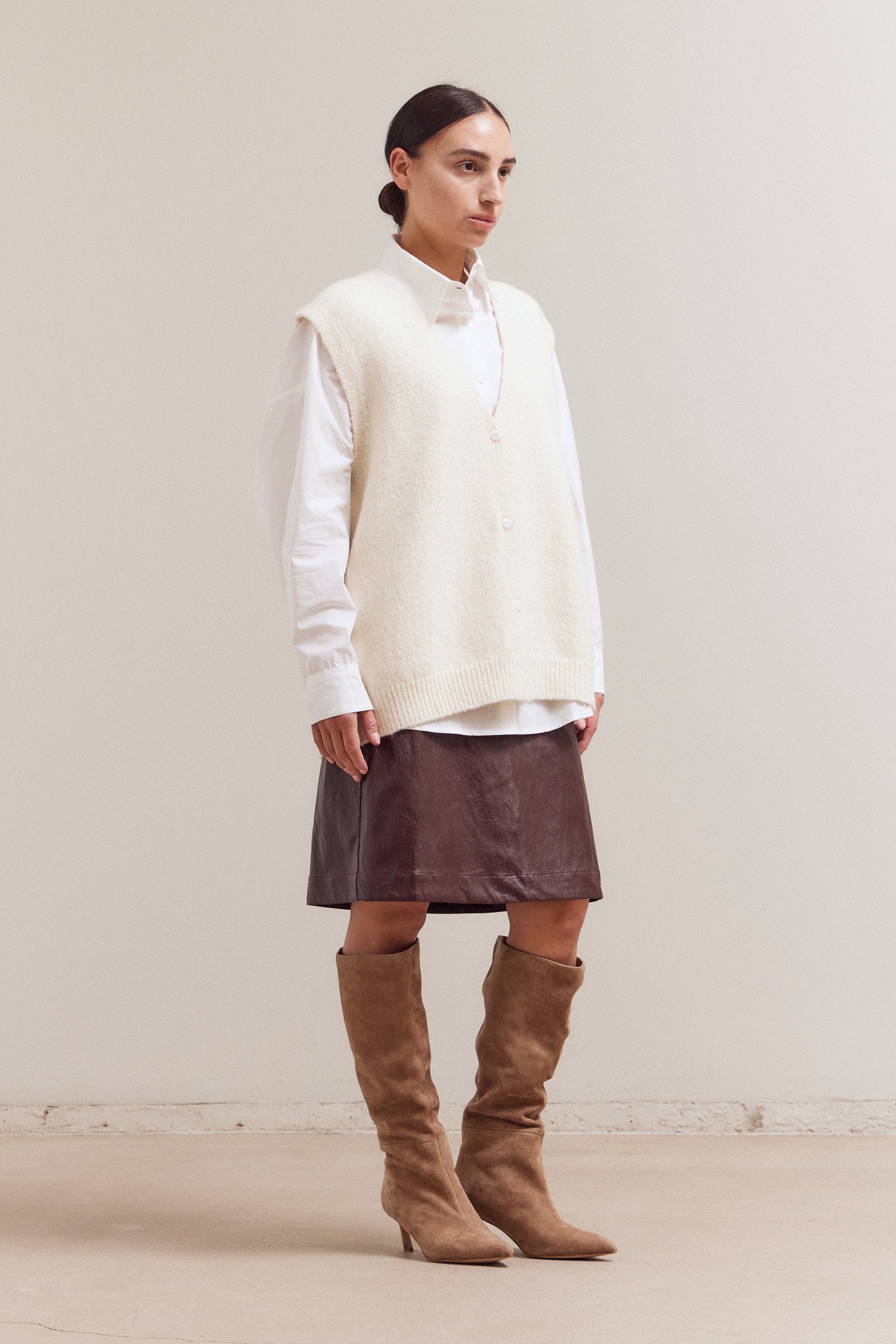 Textured Sweater Vest