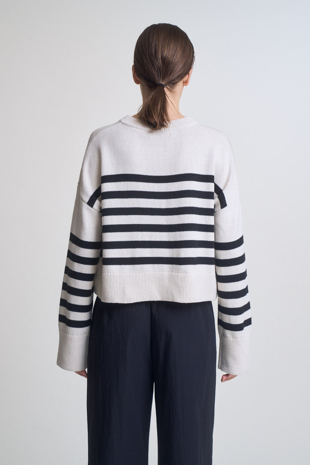 Cotton Stripe Cardigan