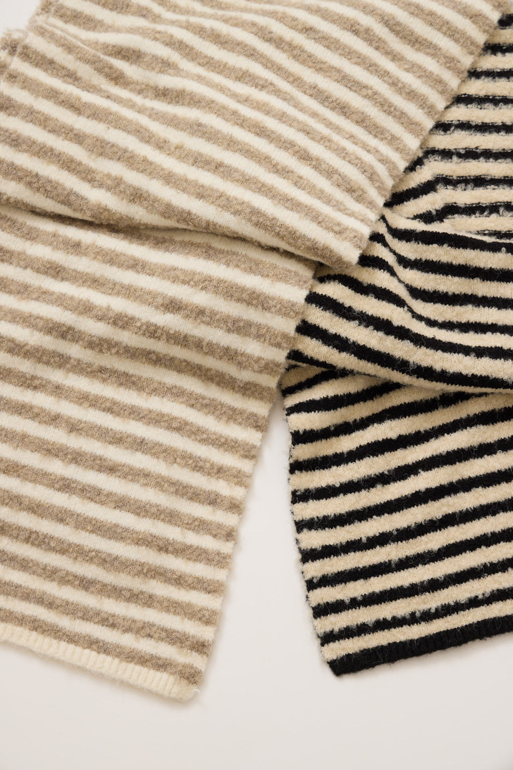 Striped Knitted Scarf
