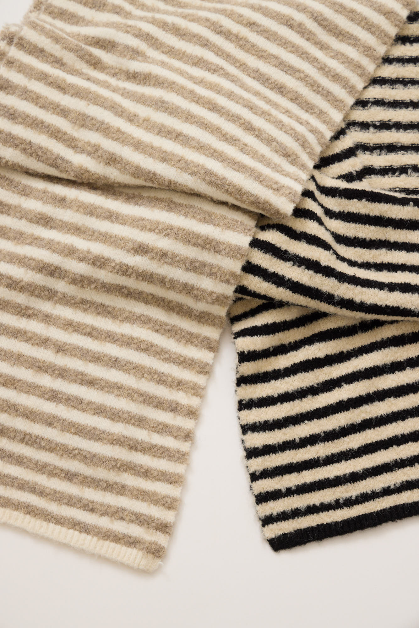 Striped Knitted Scarf